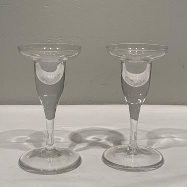 Set of 2 Lenox Sussex Candlestick Crystal Holders, Crystal table decor, Elegant table settings, modern candlestick holder, housewarming gift 