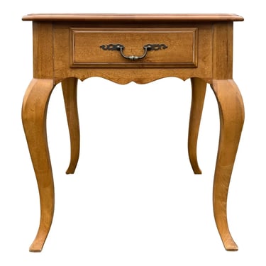 Ethan Allen Country French Accent Side Table With Drawer 