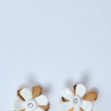 Marni Women Enameled Metal Flower Pop Earrings