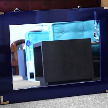 Rectangular Navy Mirror