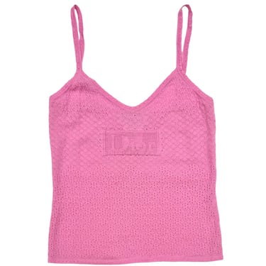 Dior Pink Logo Tank Top