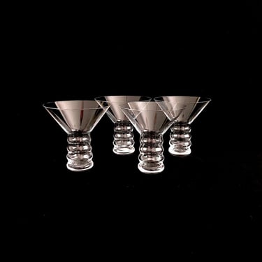 Vintage PAIR of Modern RIEDEL O Martini Crystal Art Glass Glasses Vinum Series Modernist Design* Several Pairs Available* 