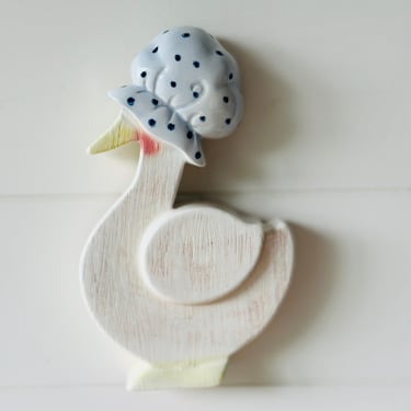 Adorable Mother Goose Ceramic Wall Hanging 