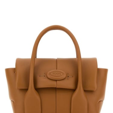 Tod's Woman Caramel Leather Mini Bag Reverse Handbag