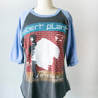 1980s T-Shirt Robert Plant Led Zeppelin Concert Rock Tee M 