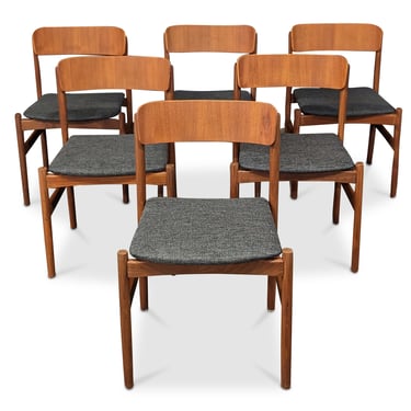 6 Teak Dining Chairs - 072314