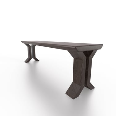 Modern Bench / Engineering Solid Wood / Dining seat / entry bench / X Legs 