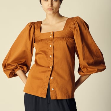 Ysl Citrine Cotton Blouse