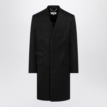 Maison Margiela Black Double-Breasted Wool Coat Men