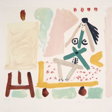 Le Modele dans l'Atelier, Pablo Picasso (After), Marina Picasso Estate Lithograph Collection 