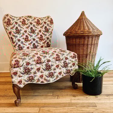Floral Slipper Chair