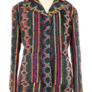 Rainbow Embroidered Lurex Jacket
