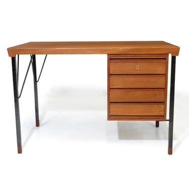 Minimal Danish Designed Teak Desk By Peter Hvidt
