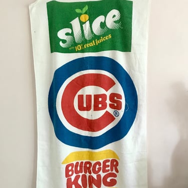 1980's Chicago Cubs Beach Towel 