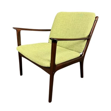 Vintage Danish Mid Century Modern Mahogany Lounge Chair by Ole Wanscher 