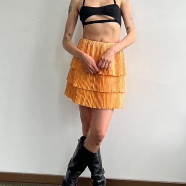 Mary McFadden Peach Cream Skirt (XS)
