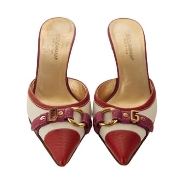 Dolce &amp; Gabbana Buckle Logo Heels
