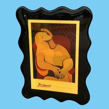 LOCAL PICKUP ONLY ———— Vintage Picasso Resin Wall Art 