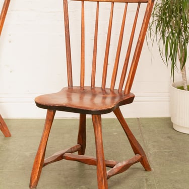 Antique Western Wood Spindle Chair