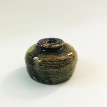 Short Studio Pottery Bud Vase 