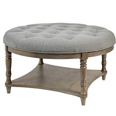 Round Tufted Ottoman