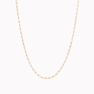 Thin Teardrop Figaro Chain