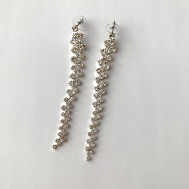 Rhinestone Drop Earrings, Vintage from The Angell Collection