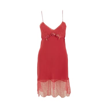Galliano Pink Rose Slip Dress