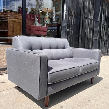 Keep 'Em Guessin' | Gray Contemporary-style Love Seat