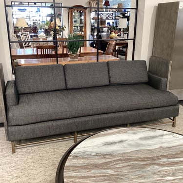 Modern Brass Base Sofa