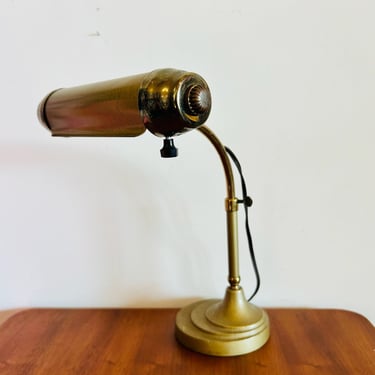 Art Deco Brass Desk Lamp