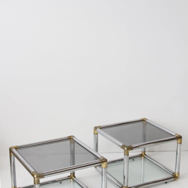 Chrome & Brass End Tabels