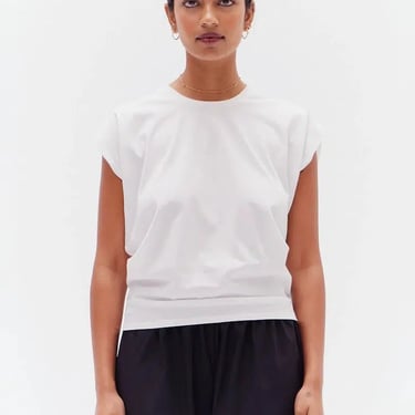 Cotton Jersey Top - White