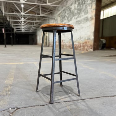 Industrial Angle Steel Stool Co Vintage Shop Stool 