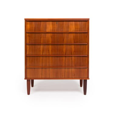 Danish Mid-Century Teak Tallboy 1960s 