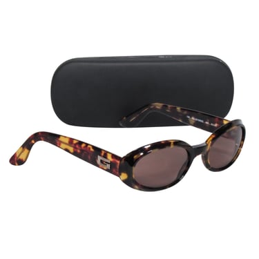 Gucci - Oval Small Tortoise Sunglasses