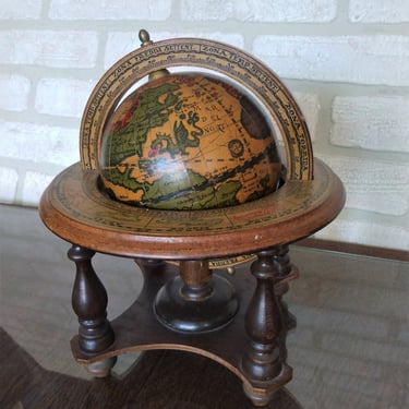 VINTAGE Italian Globe with Astrological Signs, Home Decor 