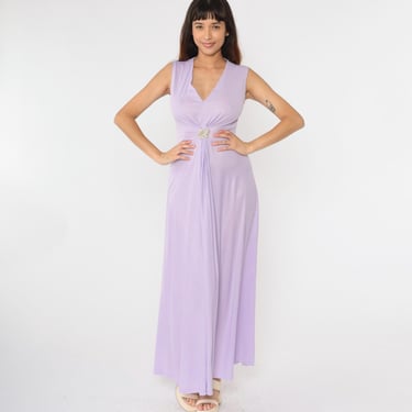 Lavender Party Dress Grecian Dress 70s Maxi Dress | Shop Exile - Tucson, AZ  | ATTIC