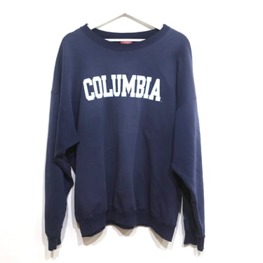 vintage COLUMBIA university ivy league COLLEGE champion brand sweatshirt boxy oversize slouchy sweatshirt -- size XXL 