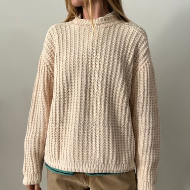 Chunky Pale Pink Cotton Sweater