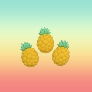 Pineapple Hair Clip Cute Mini Fruit Barrette Summer Accessory 