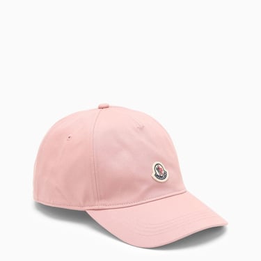 Moncler Pink Baseball Cap With Logo Women