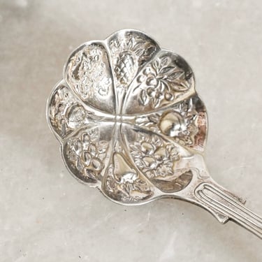 petite vintage French silver sugar spoon