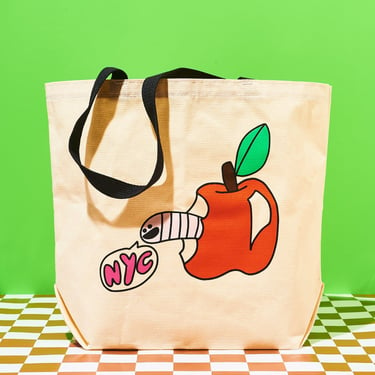 NYC Apple Tote Bag -  Grace Miceli x Friends NYC