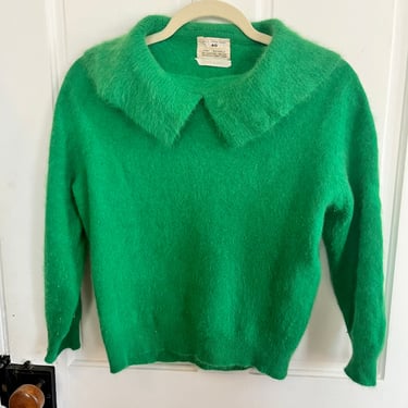 1970s Penney’s Green Angora Sweater 
