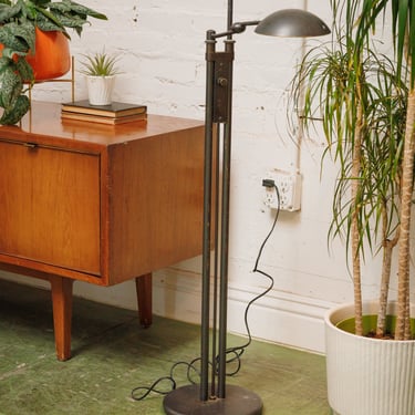 Adjustable Industrial Pharmacy Double Arm Floor Lamp