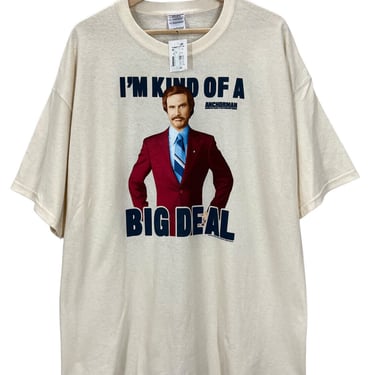 NWT 2012 Anchor Man Ron Burgundy Movie Promo T-Shirt XL New With Tag