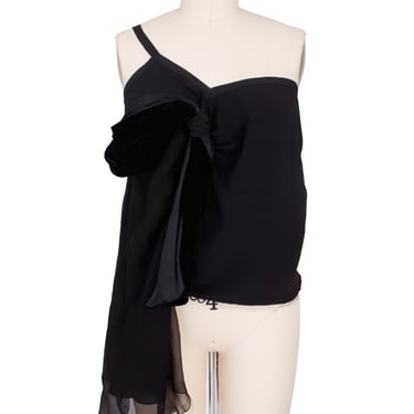 John Galliano Chiffon Draped Blouse