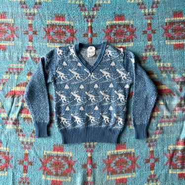 Vintage 80s Skiing ‘Changing Scene’ Sweater 