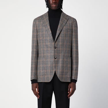 Tagliatore Single-Breasted Jacket With Wool Vichy Pattern Men